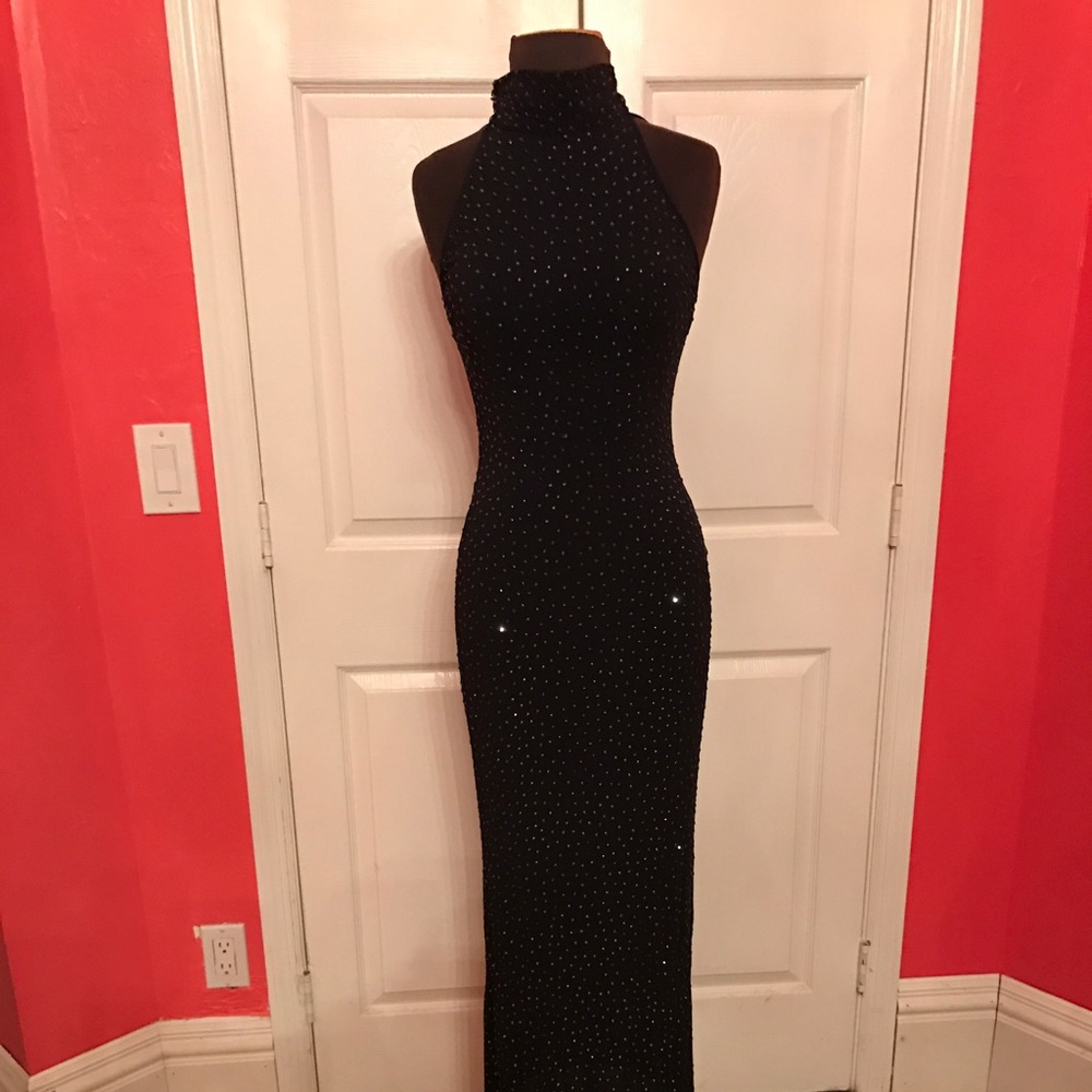 Amazing Pamela Dennis Navy Gown